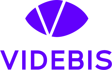 VIDEBIS Logo in Violett
