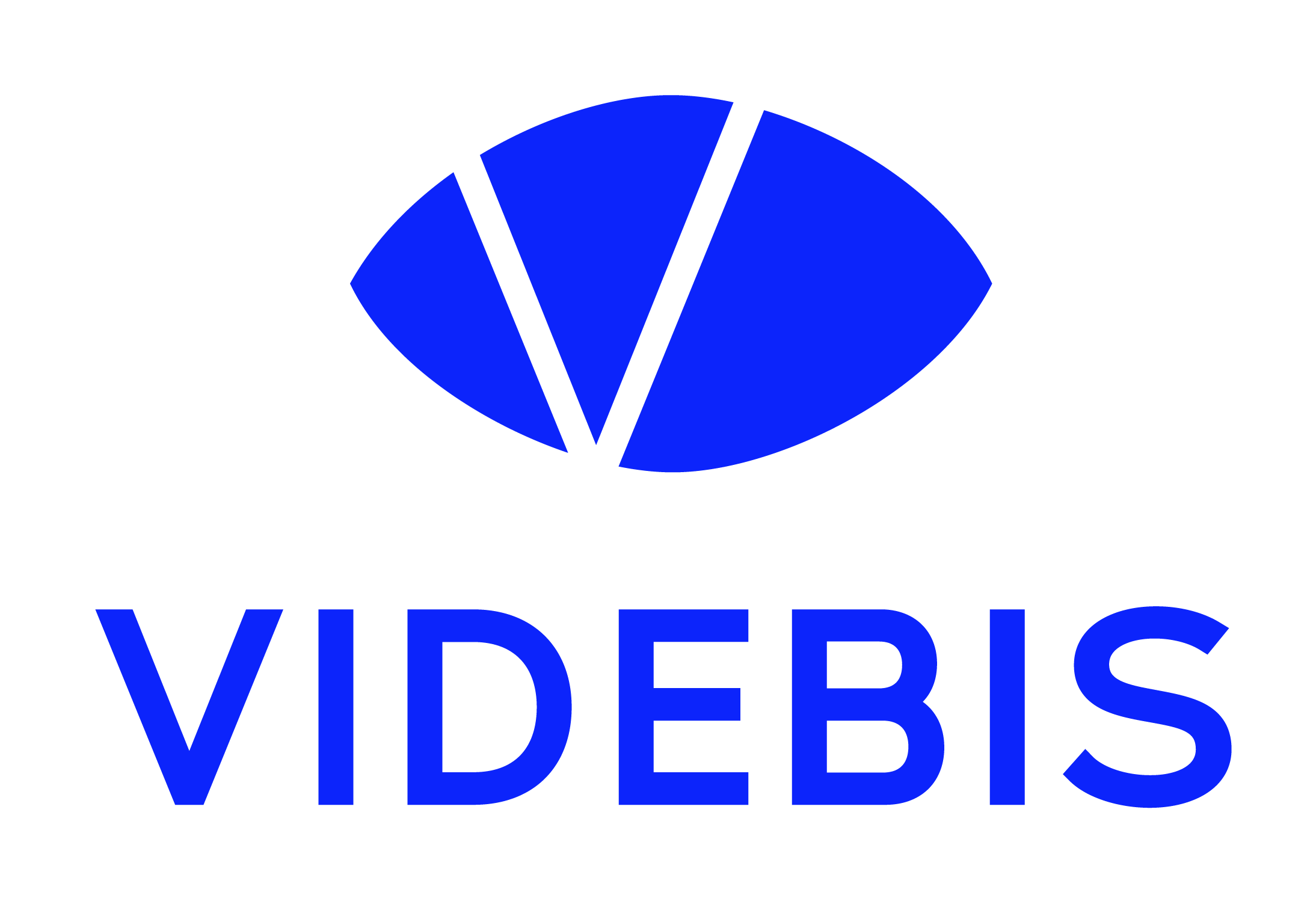 VIDEBIS Logo Auge in Königsblau