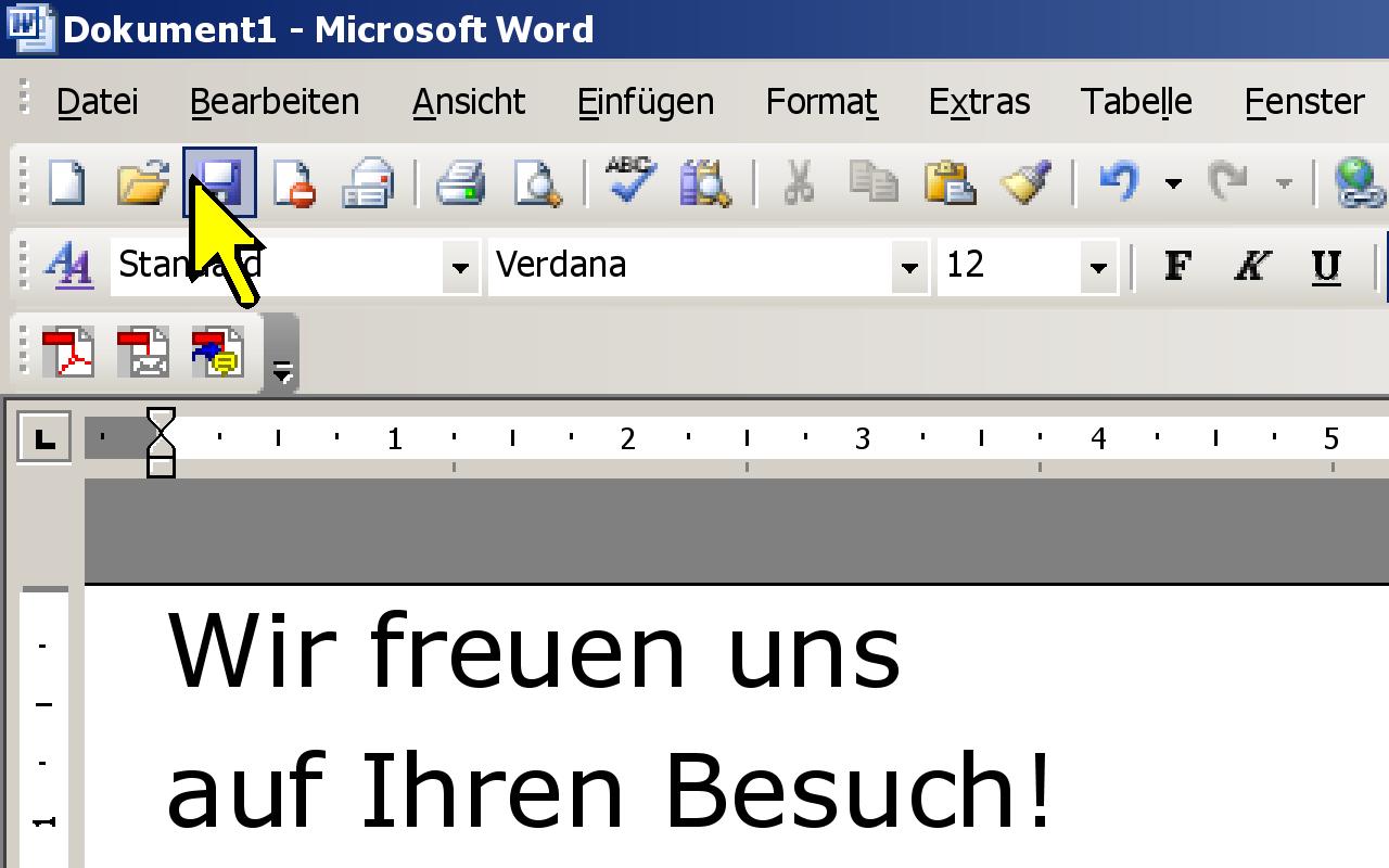 Zoomtext in Verwendung