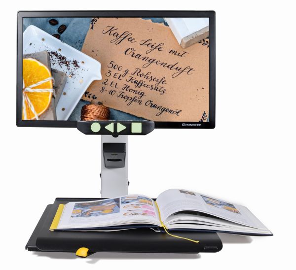 Videomatic vergrößert Buch